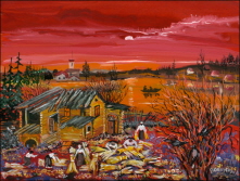 Sunset. Farmyard. 2008 