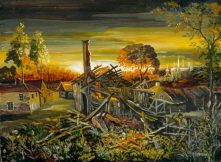 Sunset. Ruined Cottage. 2009 