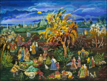 Market in Village. 2005 