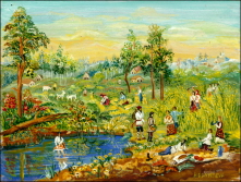 Picnic by a Pond. 2005