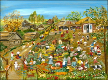 Market by a Road. 2005