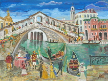 Meeting at Rialto Bridge.  2004