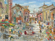 Street Market in Rome. 2004