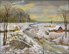 Winter Landscape with Ruined House. 2008 