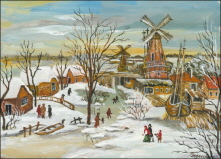 Winter Landscape with Mills. 2008 