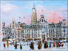 Winter Stroll By City Hall, Philadelphia. 2017